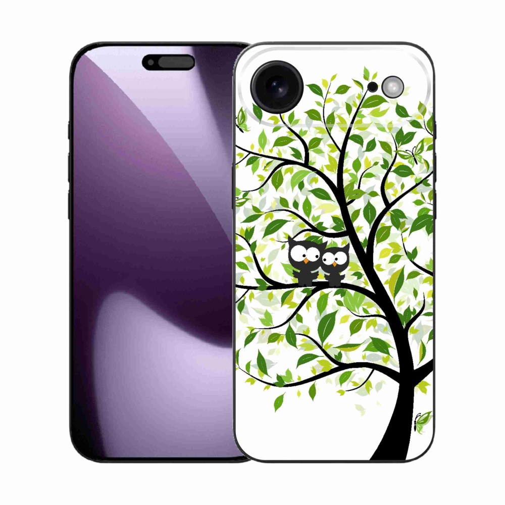 Gélový kryt mmCase na iPhone 17 Air - malej sovy na strome