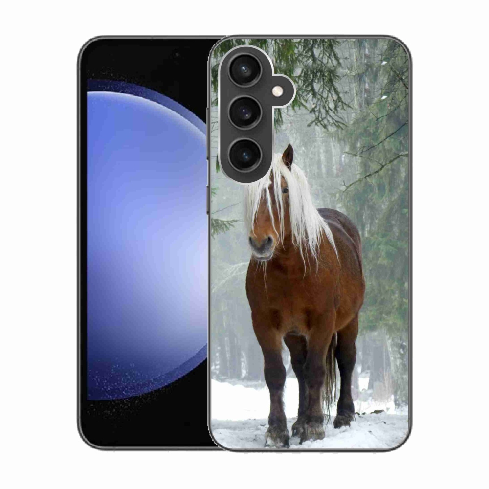 Gélový obal mmCase na Samsung Galaxy S23 FE - kôň v lese