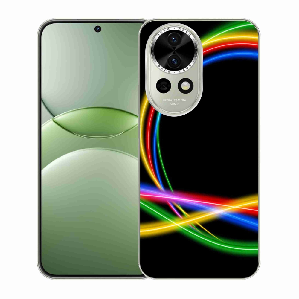 Gélový kryt mmCase na Huawei Nova 13 5G - neónové kruhy