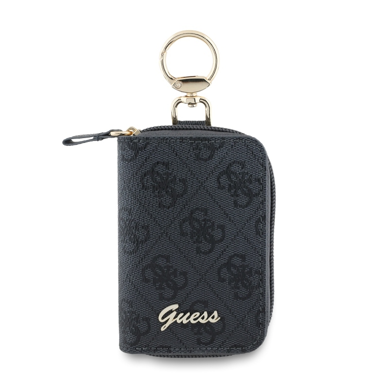 Guess PU 4G Script Logo Kľúčenka Black