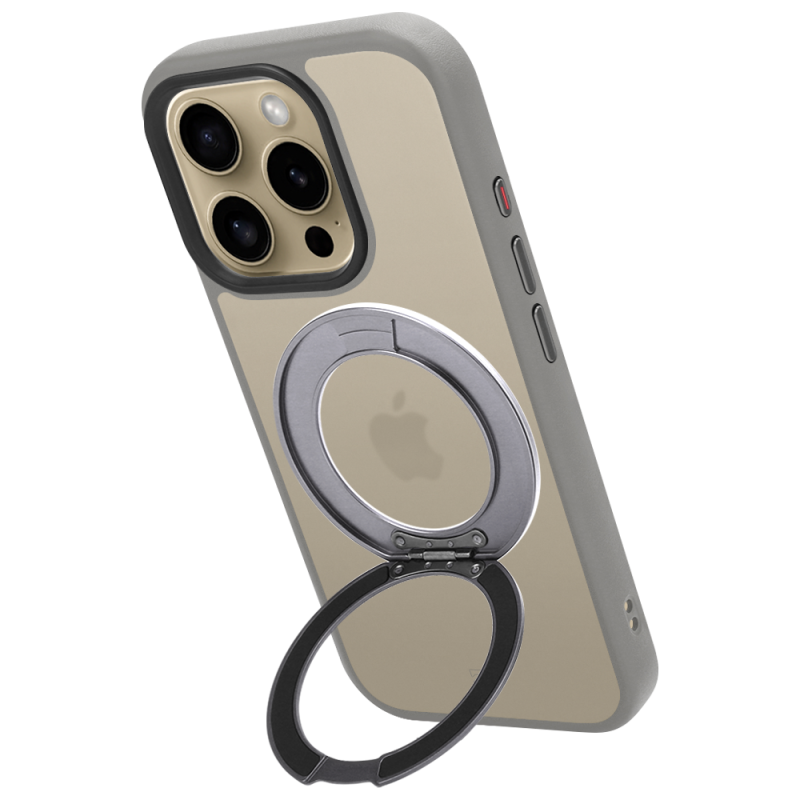 Tactical MagForce Hyperstand – puzdro pre Apple iPhone 16 Pro, svetlošedé