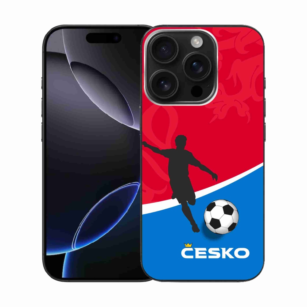 Gélový kryt mmCase na iPhone 16 Pro - futbal Česko