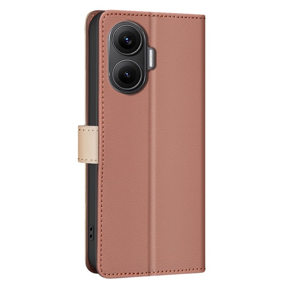 BNF DUO knižkové púzdro na Xiaomi Poco F7 5G - hnedé