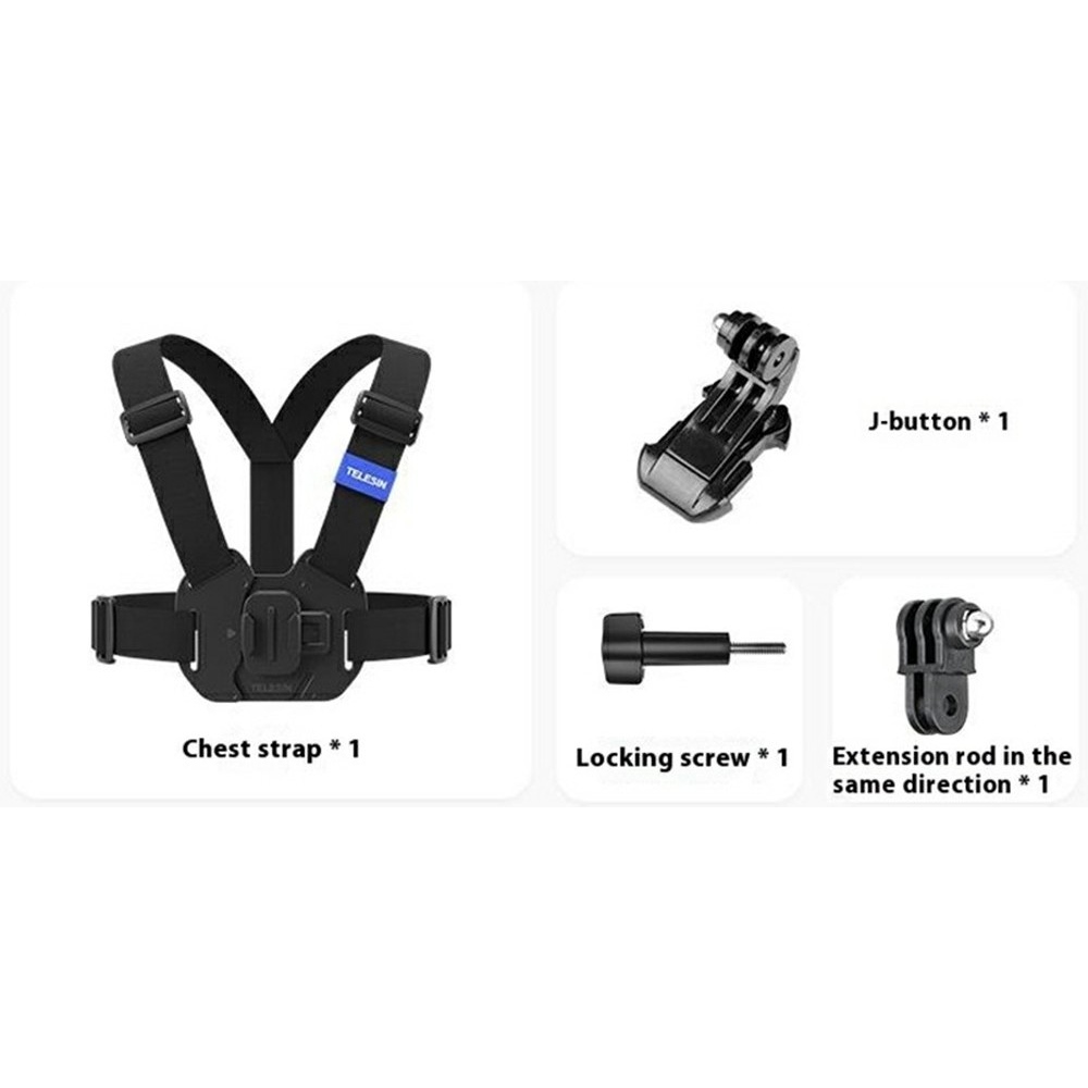 TELESIN hrudný popruh s rýchloupínaním pre GoPro Hero 13 a Insta360 Ace Pro 2