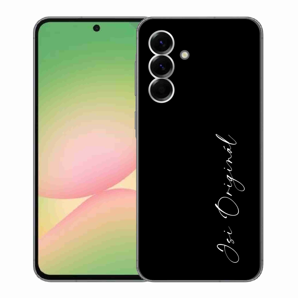 Gélový kryt mmCase na Samsung Galaxy A56 5G - si originál čierne pozadie