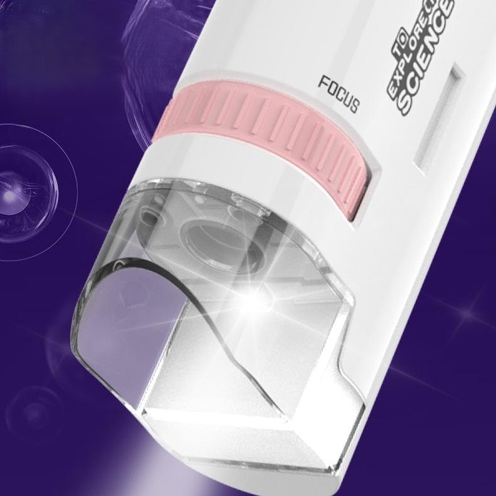 Detský vreckový mikroskop 60x až 200x s LED osvetlením