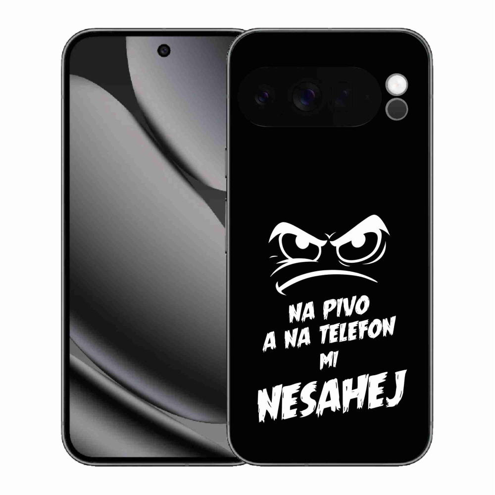 Gélový kryt mmCase na Google Pixel 10 Pro XL - pivný motív 2 čierne pozadie