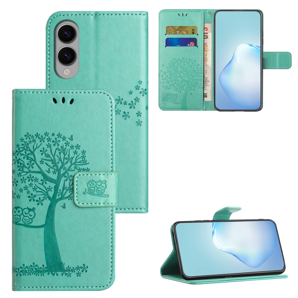 Tree knižkové púzdro na Samsung Galaxy S25 Edge - modrozelené