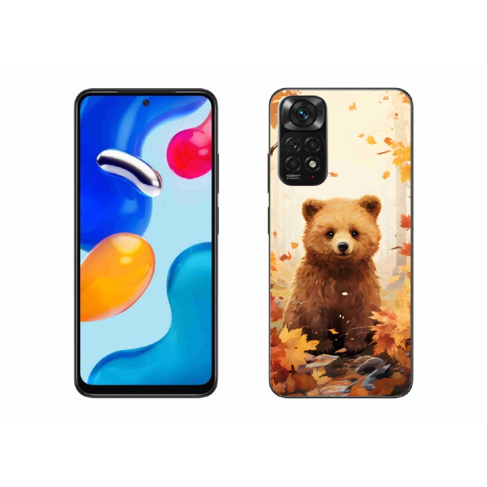 Gélový kryt mmCase na Xiaomi Redmi Note 11 4G - medveď v lese