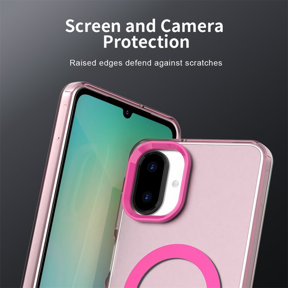 Candy gélový obal MagSafe pre Samsung Galaxy A07 4G - ružový