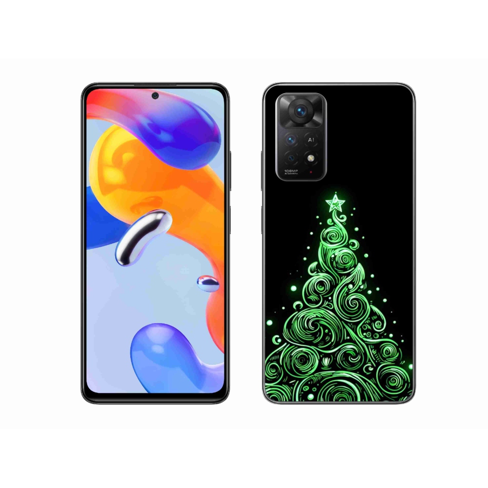 Gélový kryt mmCase na Xiaomi Redmi Note 11 Pro 4G/5G - neónový vianočný stromček 3