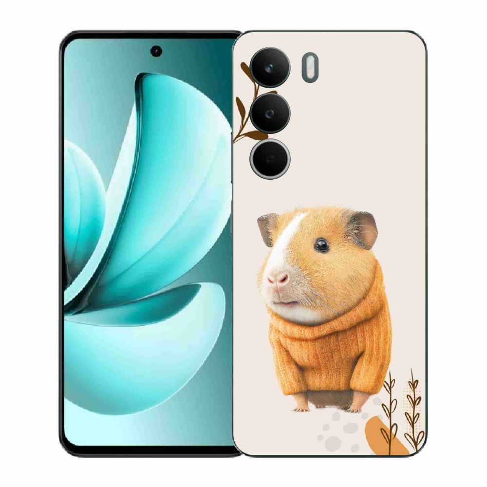 Gélový kryt mmCase na Realme C71 - morča vo svetri