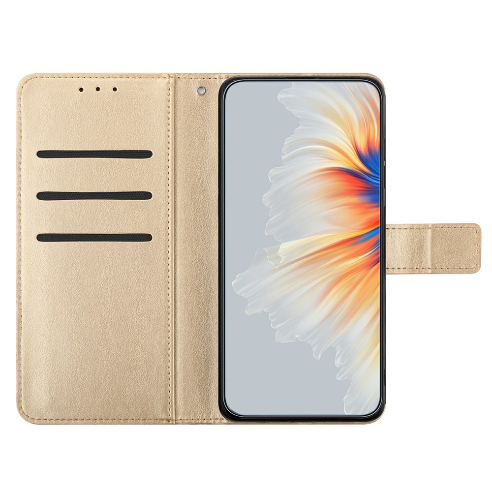 Mandala knižkové púzdro na Xiaomi 15T Pro - zlaté