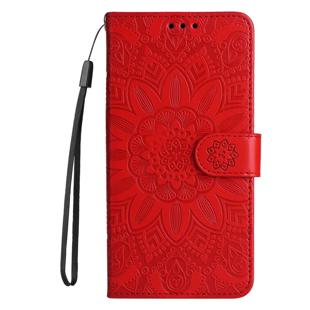 Sunflower knižkové puzdro na Xiaomi Redmi 14C - červené