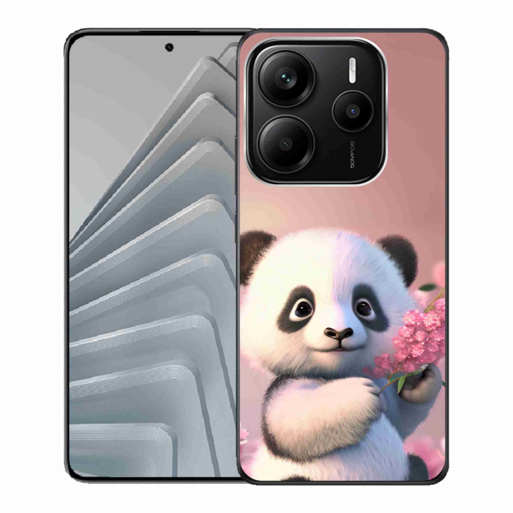 Gélový kryt mmCase na Xiaomi Redmi Note 14 5G - roztomilá panda