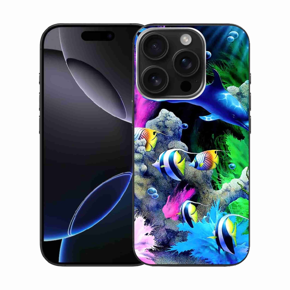 Gélový obal mmCase na iPhone 16 Pro - morský svet