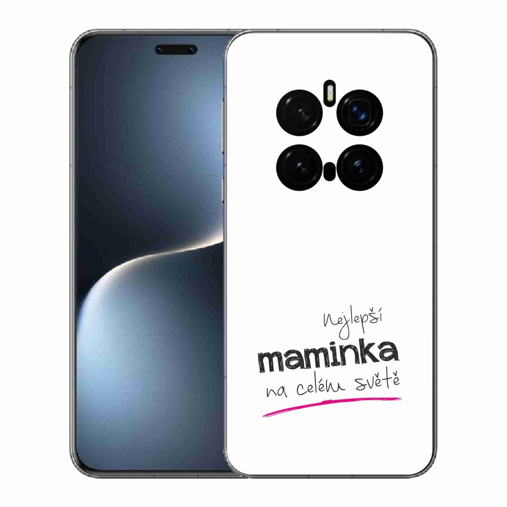 Gélový kryt mmCase na Honor Magic 7 Pro 5G - najlepšia mamička 4 biele pozadie