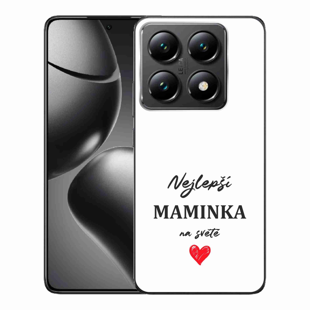 Gélový kryt mmCase na Xiaomi 14T Pro - najlepšia mamička 1 biele pozadie