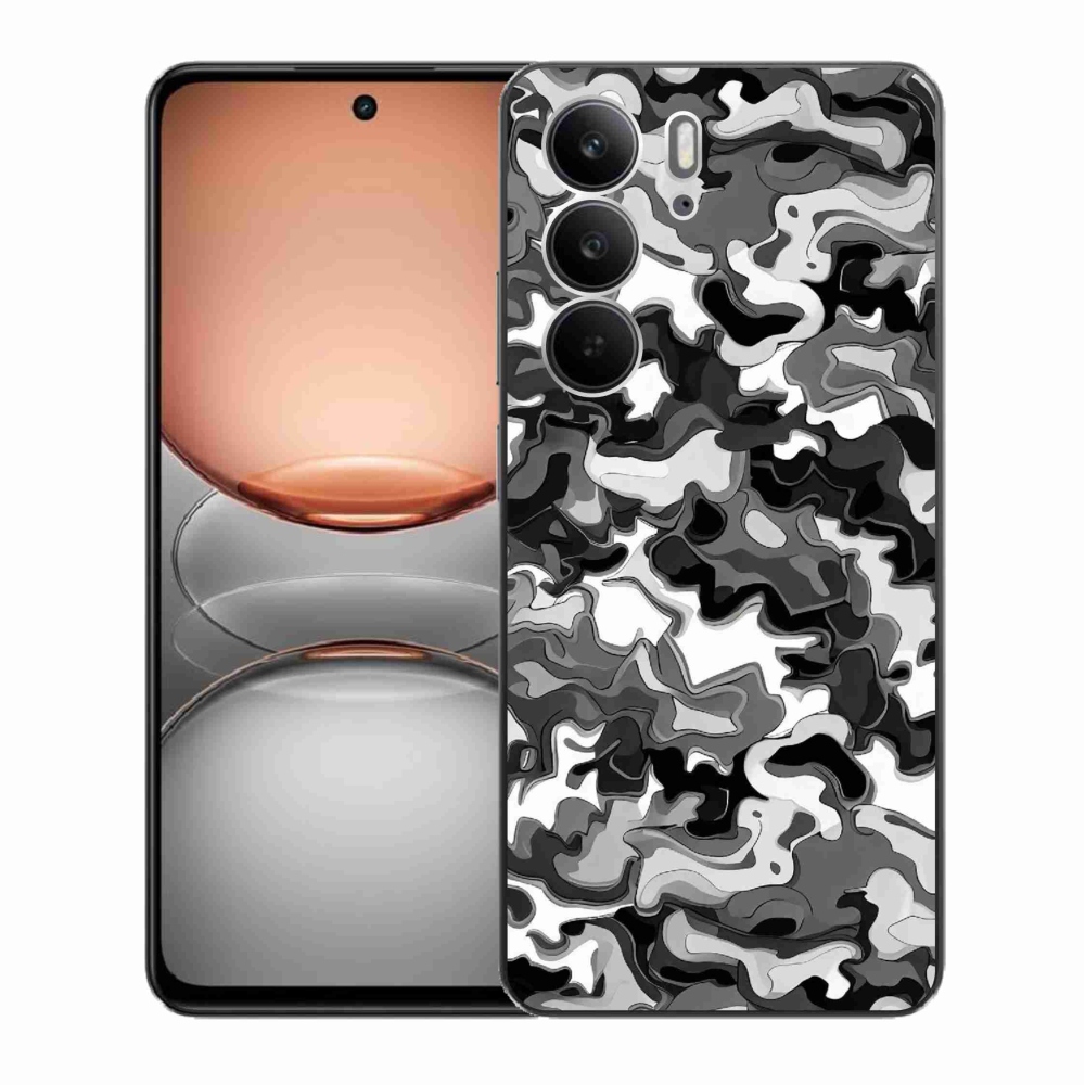 Gélový kryt mmCase na Realme C75 - maskáčový vzor 3