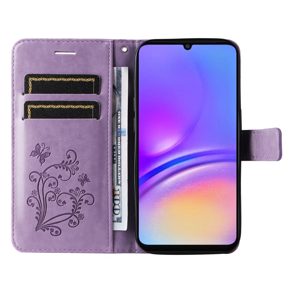 Big Butterfly knižkové púzdro na Samsung Galaxy A06 4G - fialové
