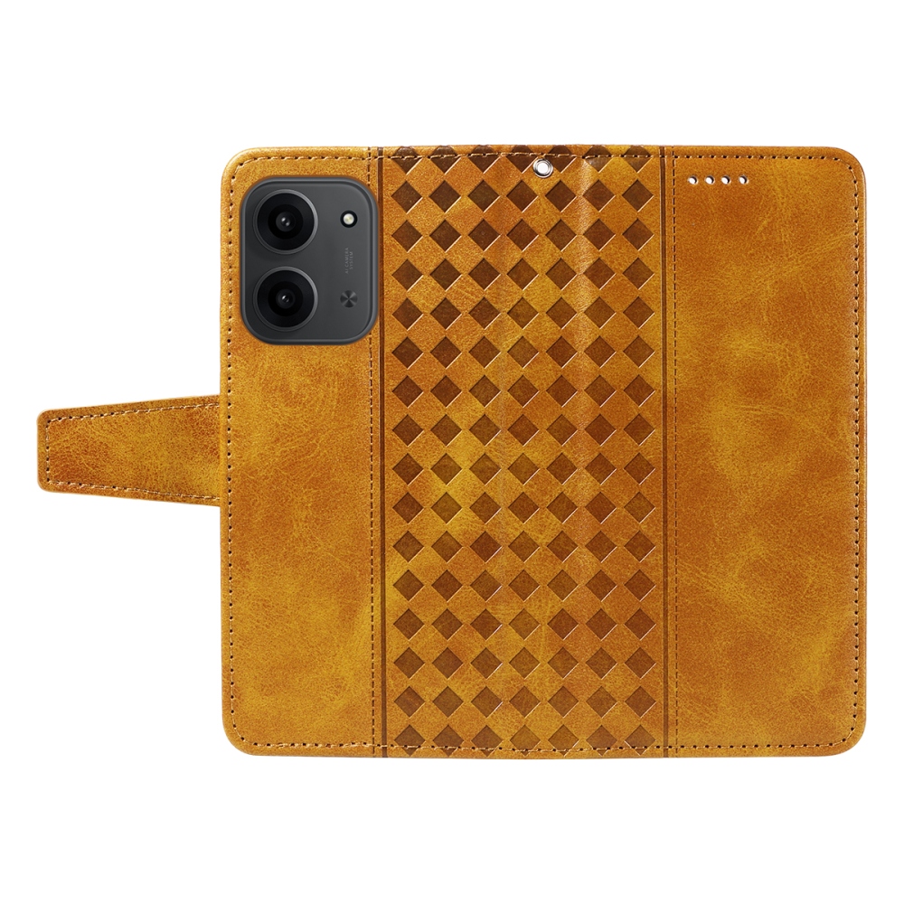 Grids knižkové púzdro na Xiaomi Redmi 15C 4G/5G (173mm) - žlté