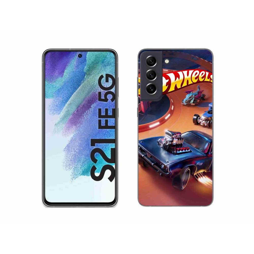 Gélový kryt mmCase na Samsung Galaxy S21 FE 5G - hot wheels