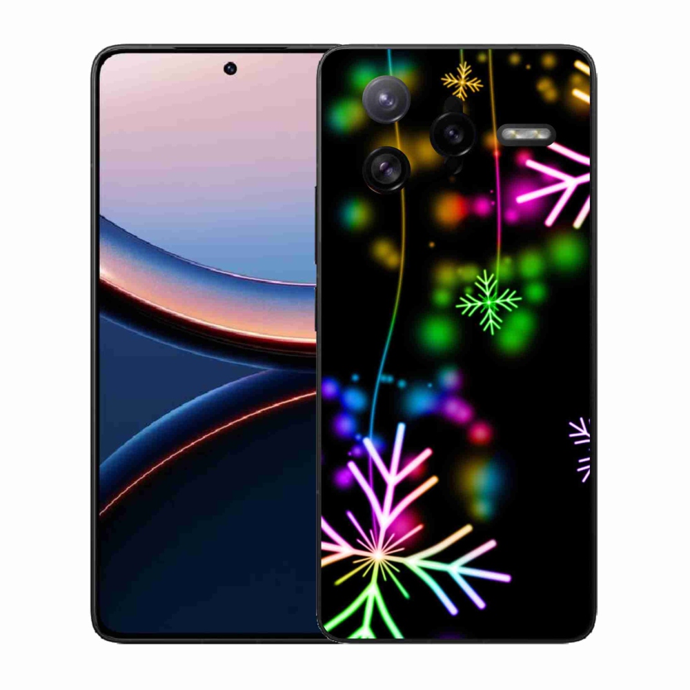 Gélový kryt mmCase na Xiaomi Poco F7 Ultra - farebné vločky