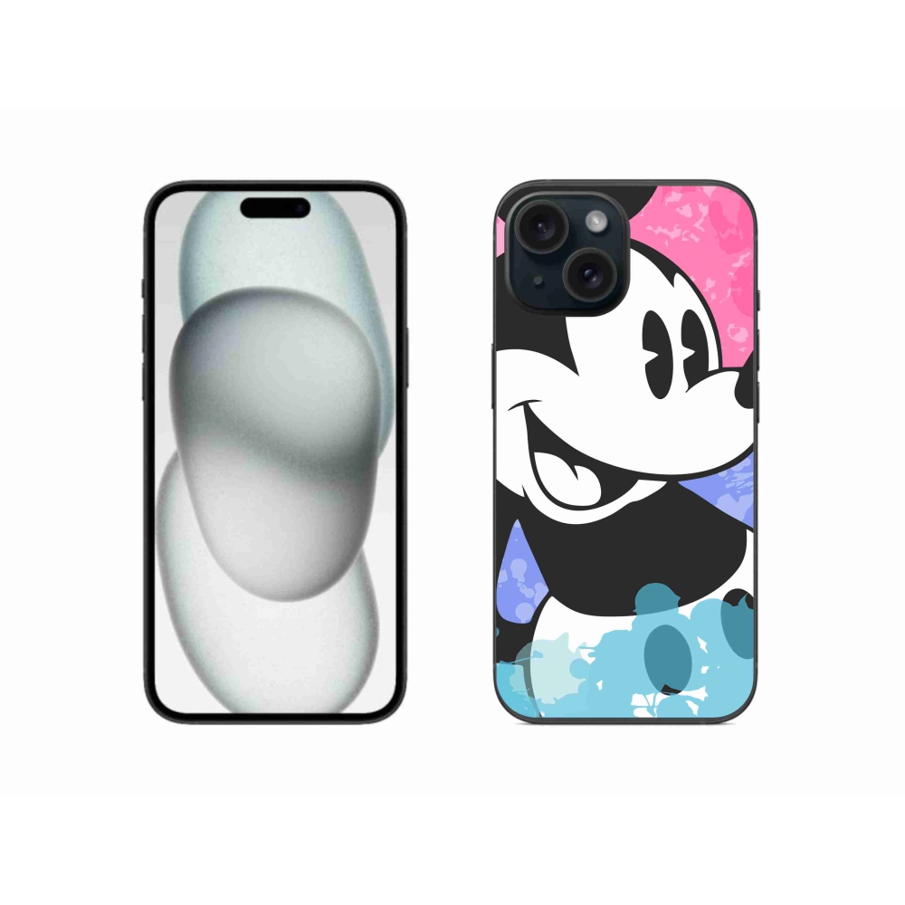 Gélový kryt mmCase na iPhone 15 - mickey mouse