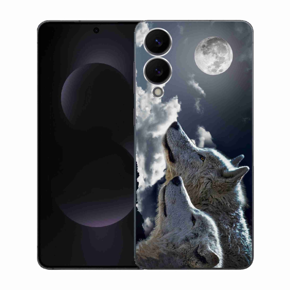Gélový kryt mmCase na Samsung Galaxy S25 Edge - vlci