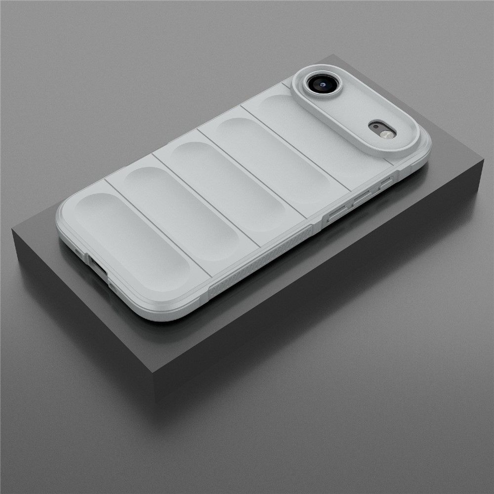 Rugg odolný gélový obal na iPhone 17 Air - svetlosivý