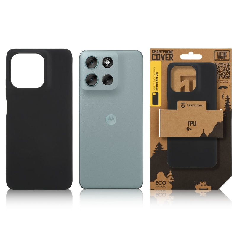 Taktický kryt TPU pre Motorola Moto G56 Black