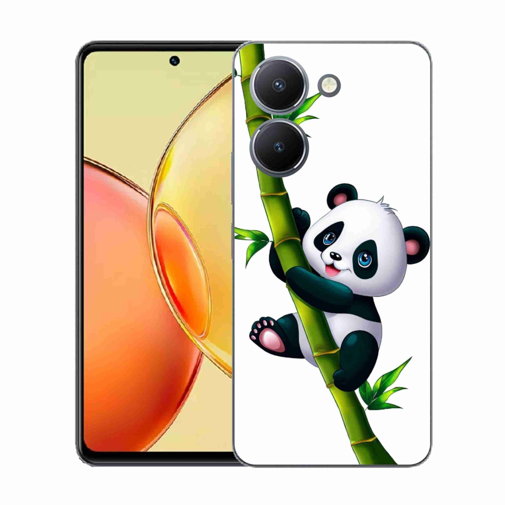 Gélový kryt mmCase na Vivo Y36 - panda na bambuse