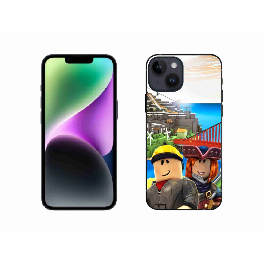 Gélový kryt mmCase na iPhone 14 - roblox 1