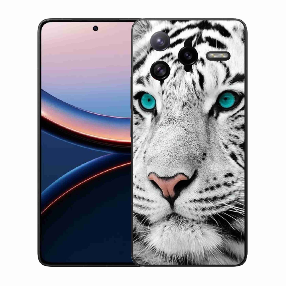 Gélový kryt mmCase na Xiaomi Poco F7 Ultra - biely tiger
