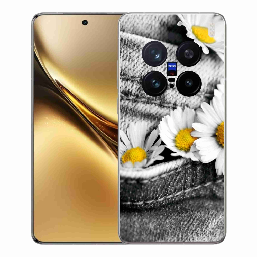 Gélový kryt mmCase na Vivo X200 Pro 5G - margaréty