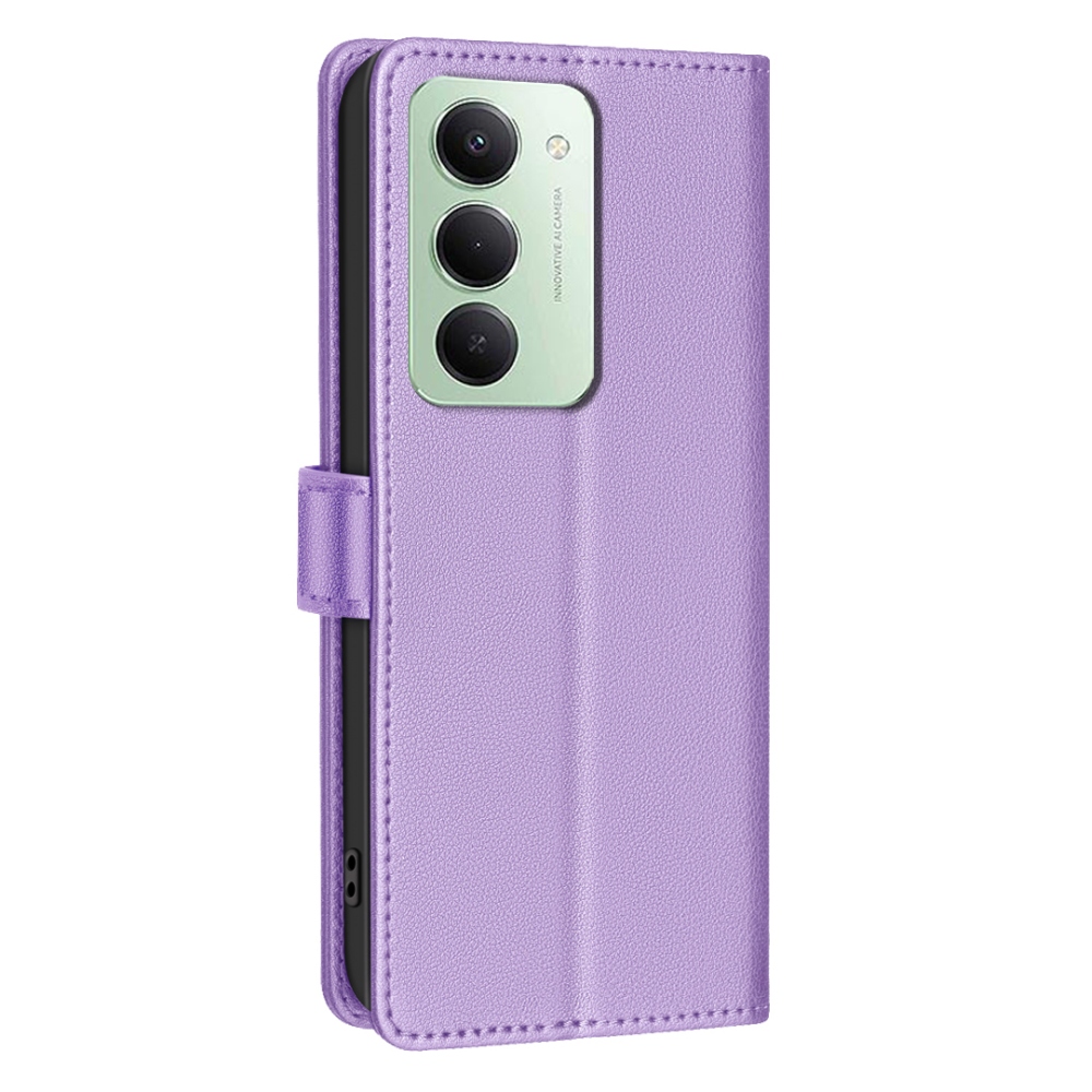 BINFEN knižkové púzdro na Xiaomi Redmi 15 5G (169mm) - fialové