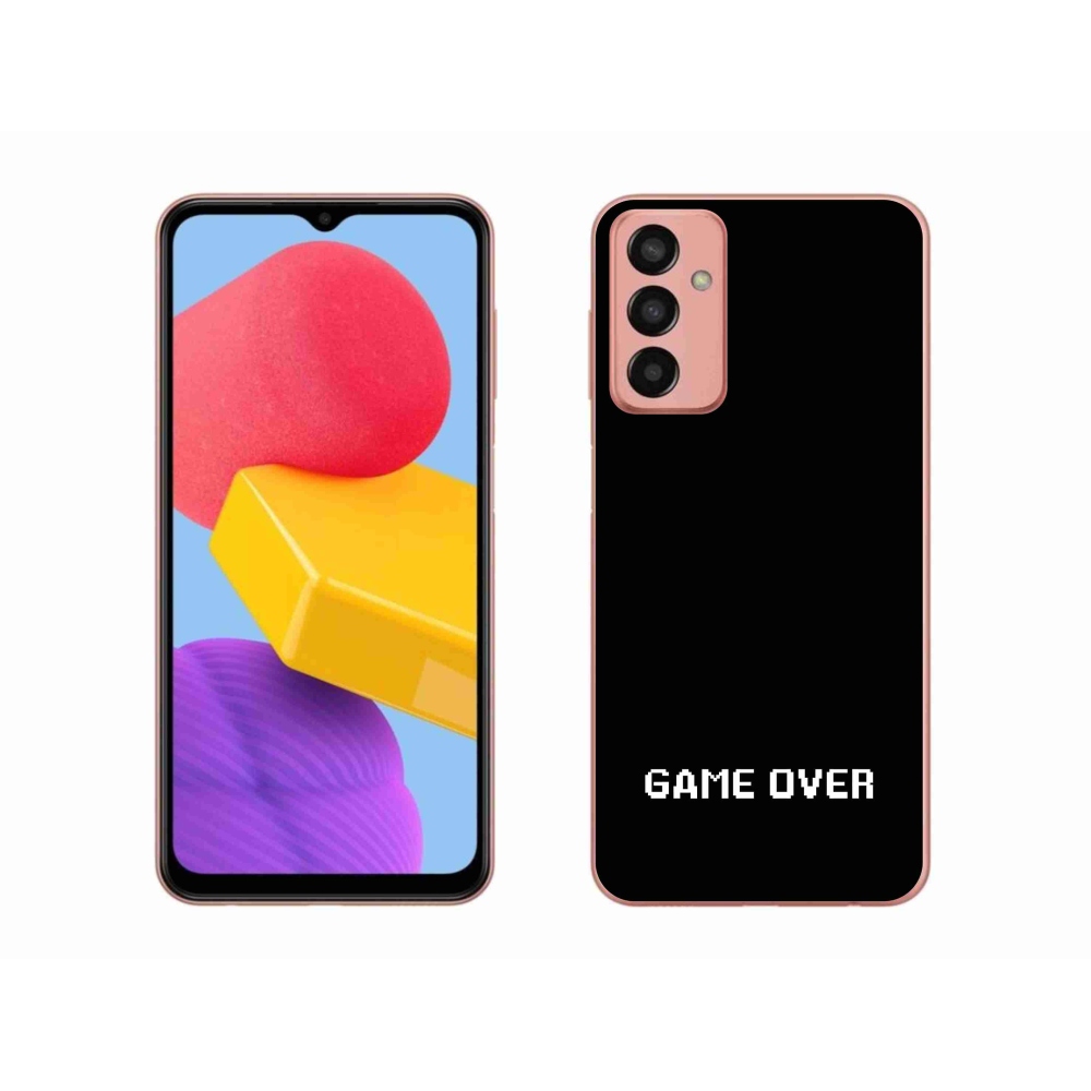 Gélový kryt mmCase na Samsung Galaxy M13 - game over čierne pozadie