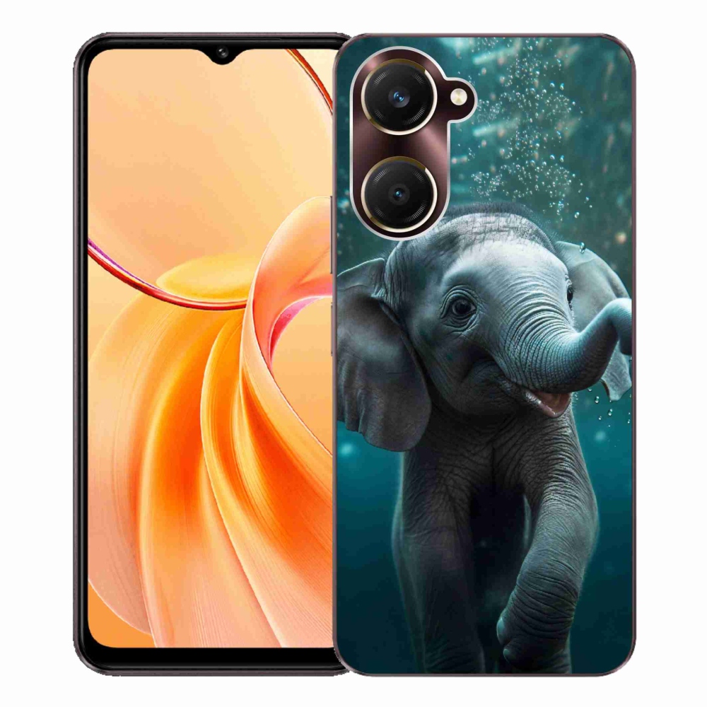 Gélový kryt mmCase na Vivo Y28s 5G - sloník pod vodou