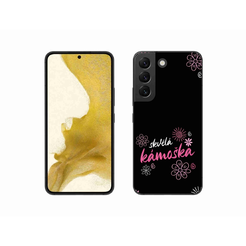 Gélový kryt mmCase na Samsung Galaxy S22 5G - skvelá kamoška čierne pozadie