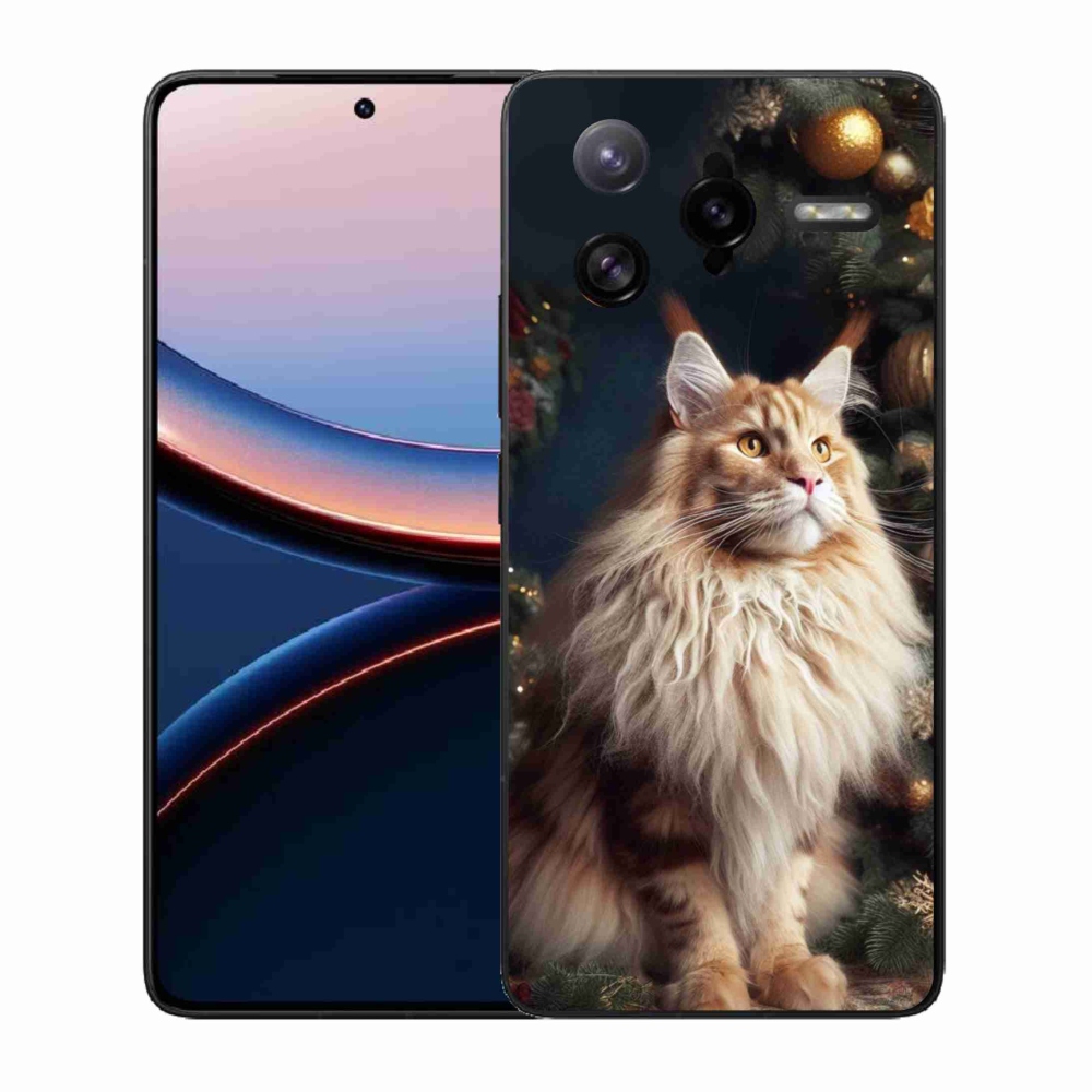 Gélový kryt mmCase na Xiaomi Poco F7 Ultra - mačka pri stromčeku