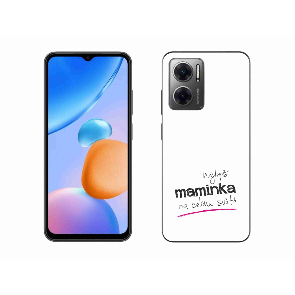 Gélový kryt mmCase na Xiaomi Redmi 10 5G - najlepšia mamička 4 biele pozadie