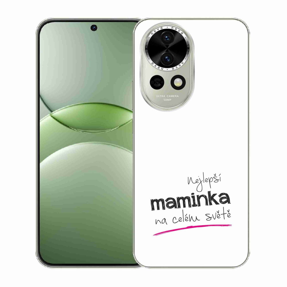 Gélový kryt mmCase na Huawei Nova 13 5G - najlepšia mamička 4 biele pozadie