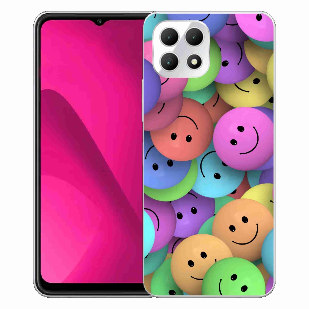 Gélový kryt mmCase na T-Mobile T Phone 2 - farební smajlíci