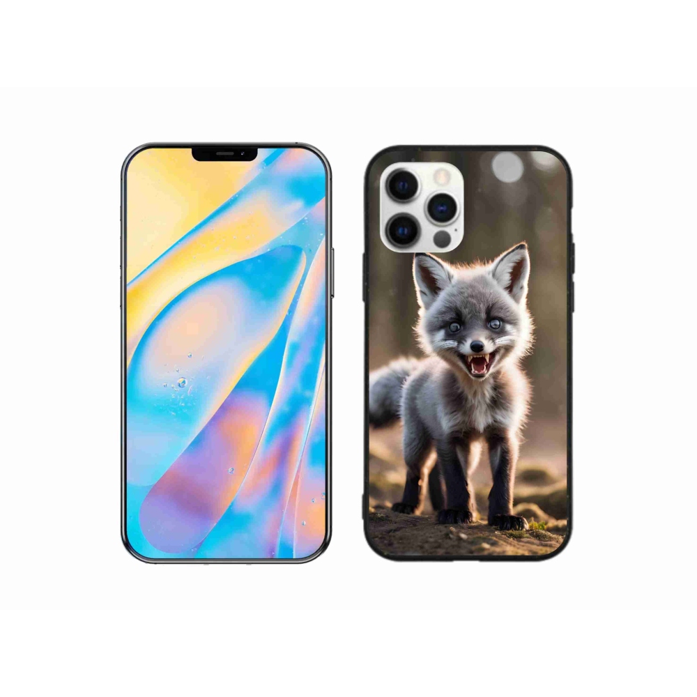 Gélový kryt mmCase na iPhone 12 Pro - rozzúrená líška