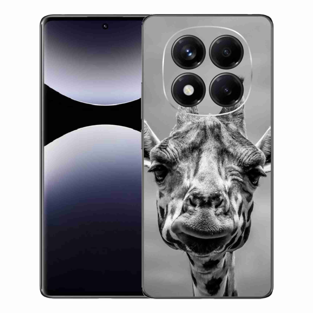 Gélový kryt mmCase na Xiaomi Redmi Note 14 Pro - čiernobiela žirafa