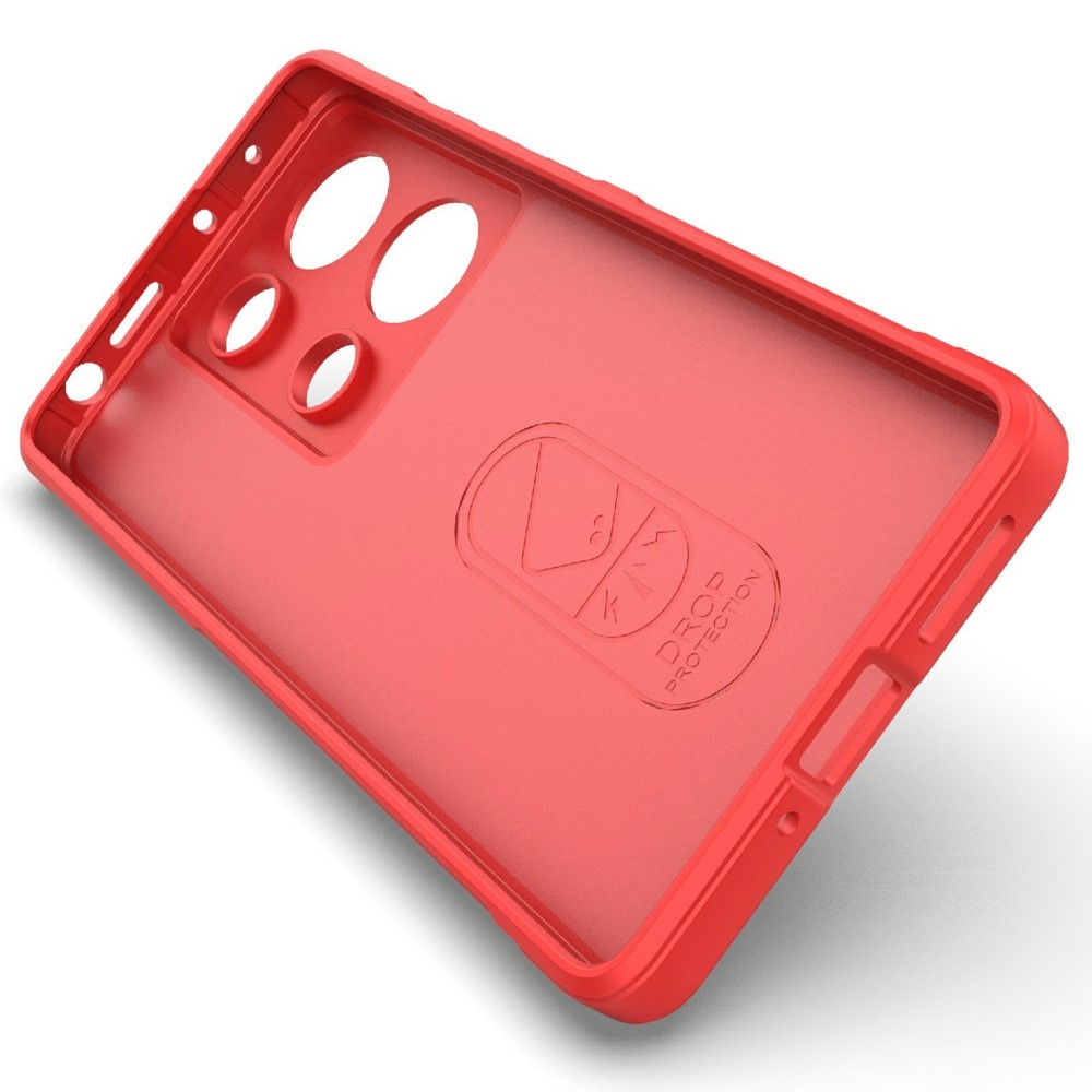 Rugg odolný gélový obal na Xiaomi Redmi Note 14S - červený