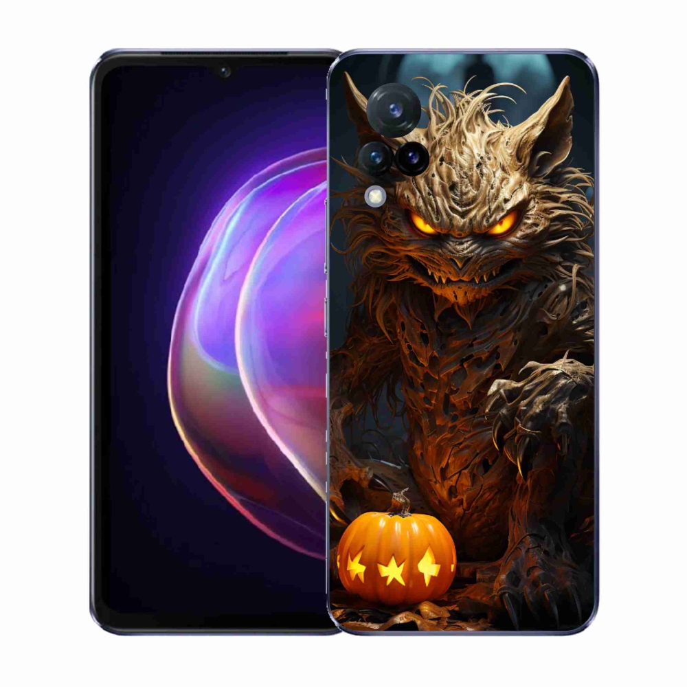 Gélový kryt mmCase na Vivo V21 4G/5G - halloweenska príšera