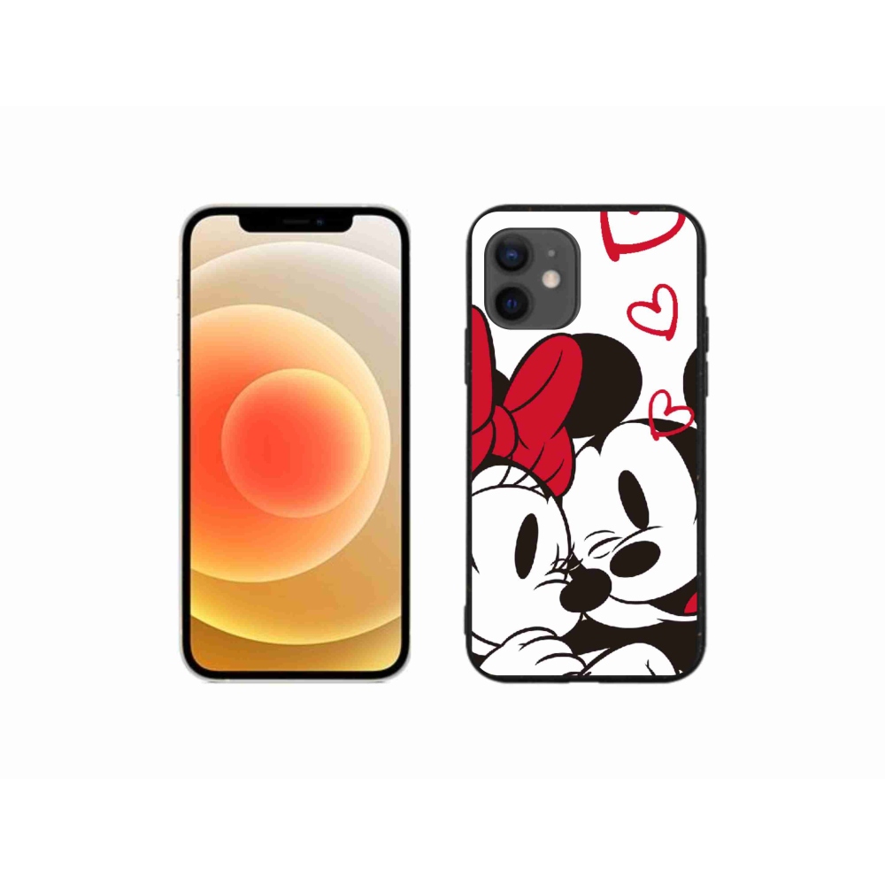 Gélový kryt mmCase na iPhone 12 mini - minnie a mickey