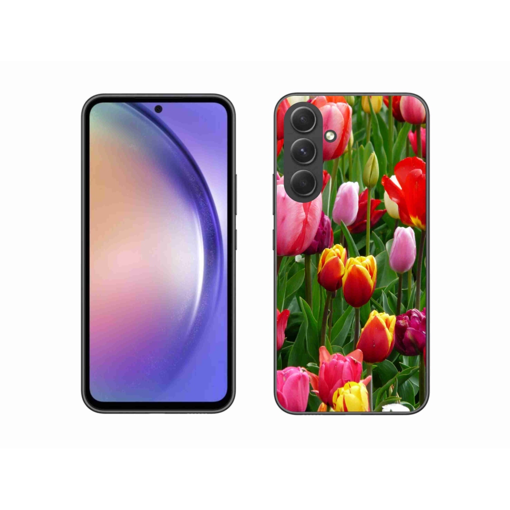 Gélový kryt mmCase na Samsung Galaxy A54 5G - tulipány