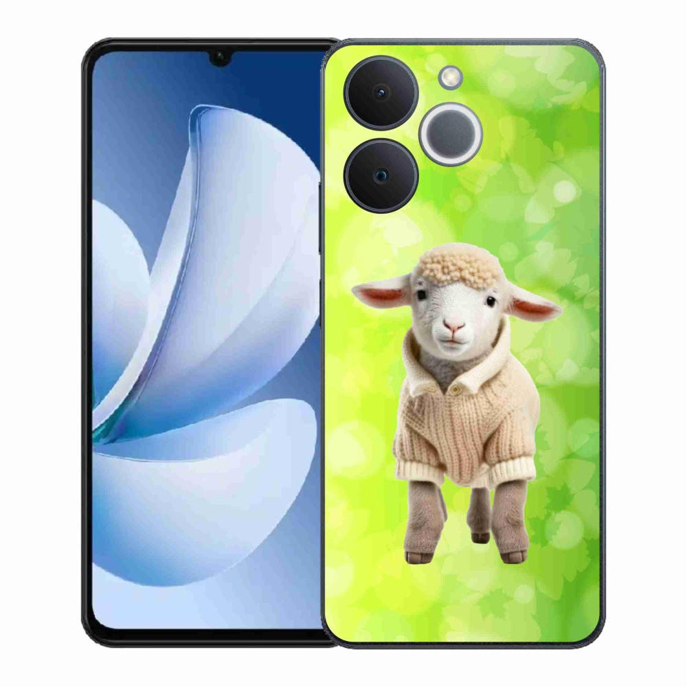 Gélový kryt mmCase na Realme Note 70T - jahňa vo svetri